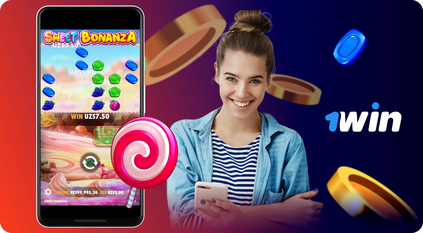 Sweet Bonanza demo versiyasi 1win Uzbekistan onlayn kazino oʻyinchilariga oʻyinni oʻrganish va xavf-xatarsiz turli strategiyalarni sinab koʻrish imkonini beradi